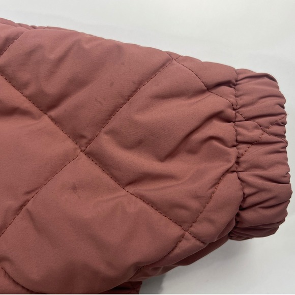 Vuori Echo Insulated Bomber Jacket Womens Terracotta Quilted Puffer sz M/L *Read - Picture 14 of 16
